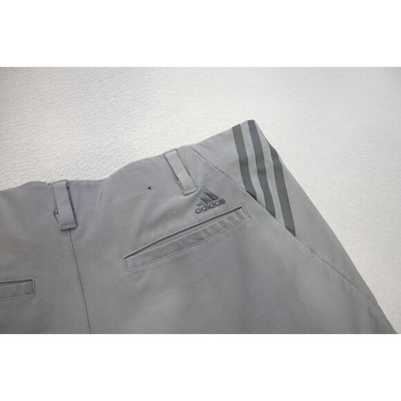Adidas Golf Shorts Athletic Stretch Gray Performance Flat 10" INS Mens Sz 34 - Picture 7 of 7